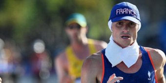 Aurélien Quinion Jeux olympiques accouchement épouse