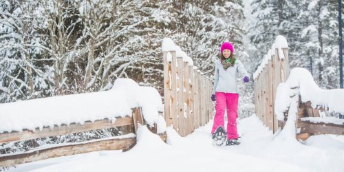 raquette a neige enceinte 