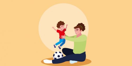 maman et enfant football