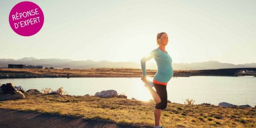 femme enceinte running